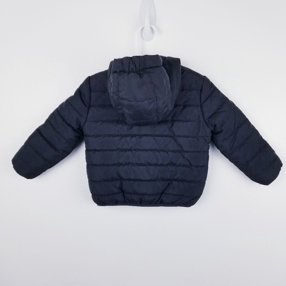 Nike JUST DO IT Fleece-Lined Black & Red Puffer Coat, size 12 Months - Picture 2 of 12